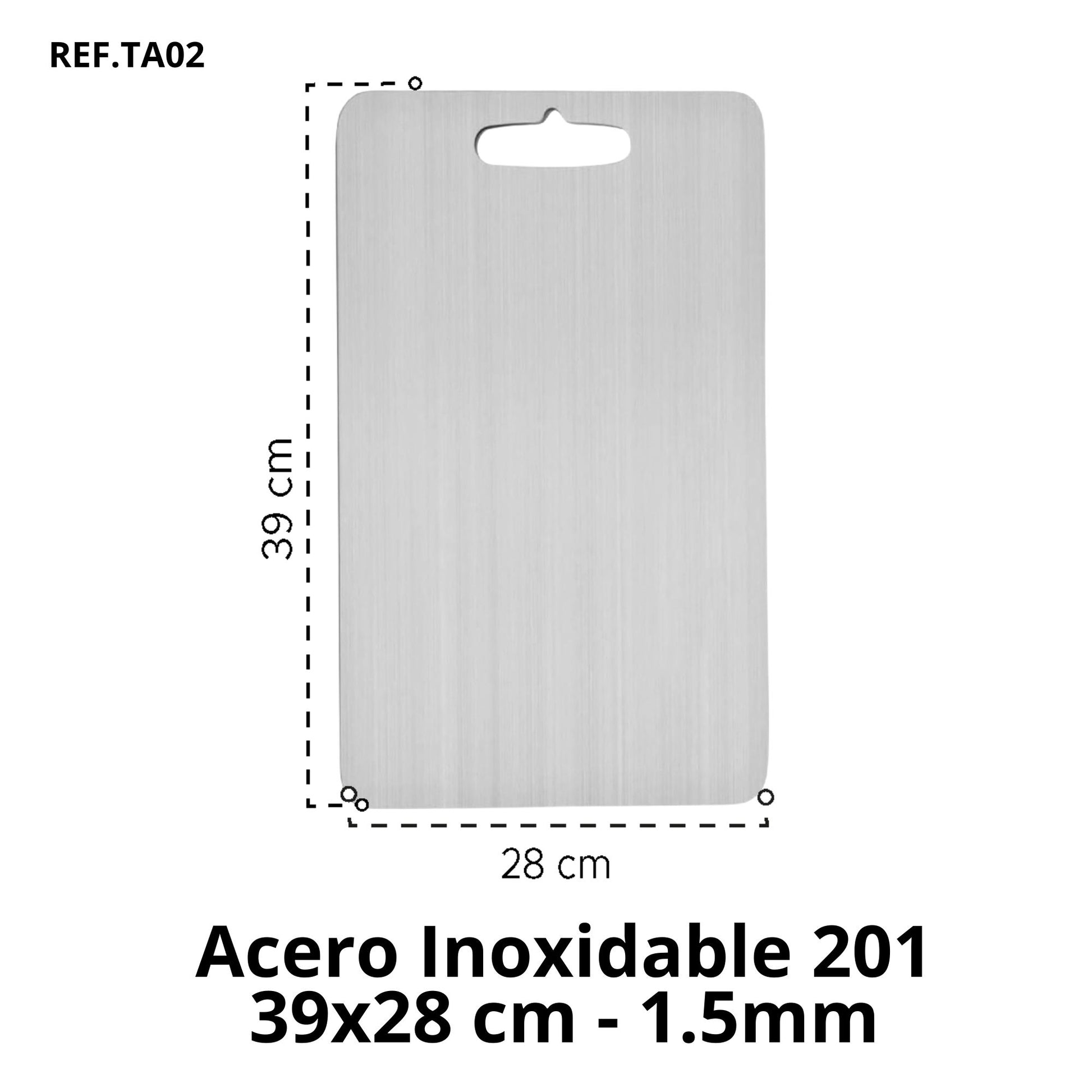 Combo Tablas Acero Inoxidable Chef Pro