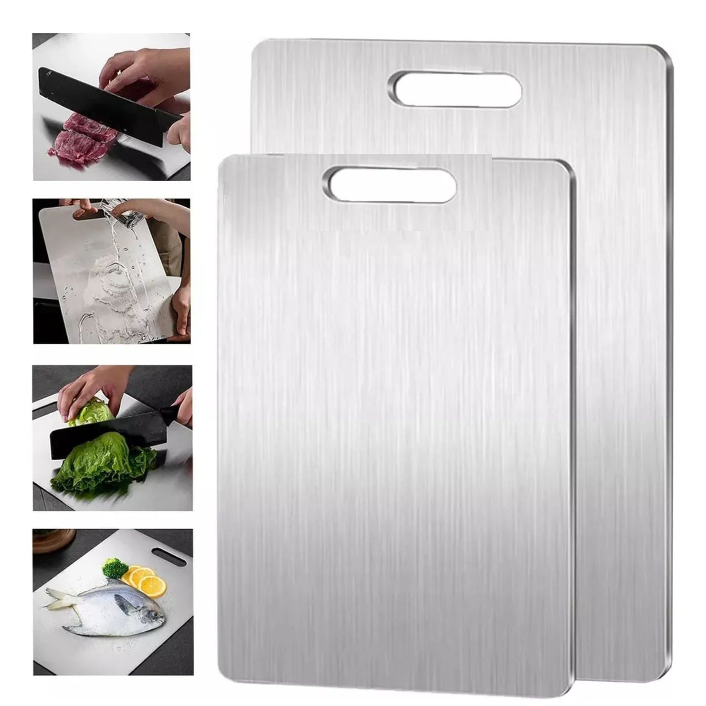 Combo Tablas Acero Inoxidable Chef Pro